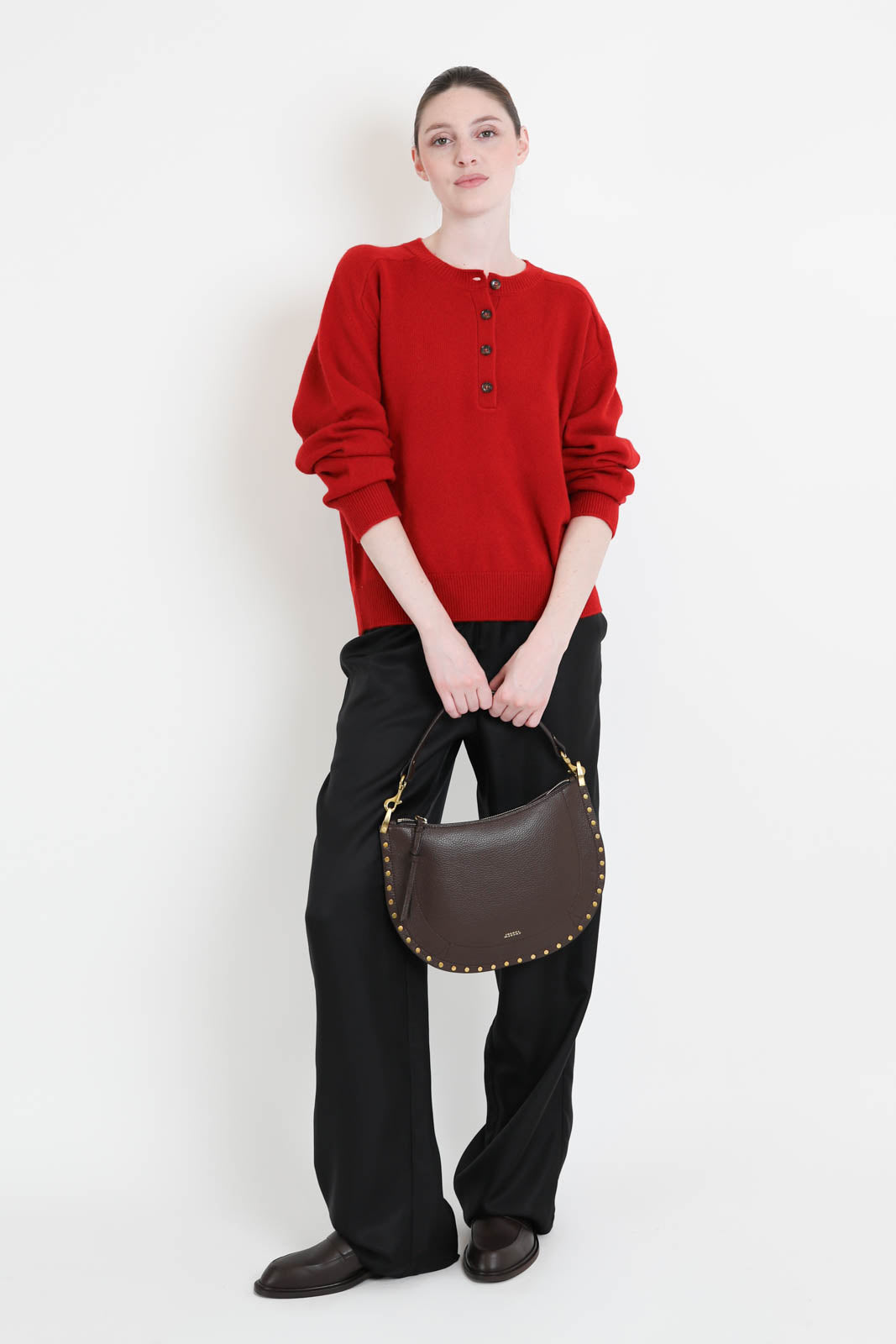 Loulou de Saison, Pullover Malo in Red Melange