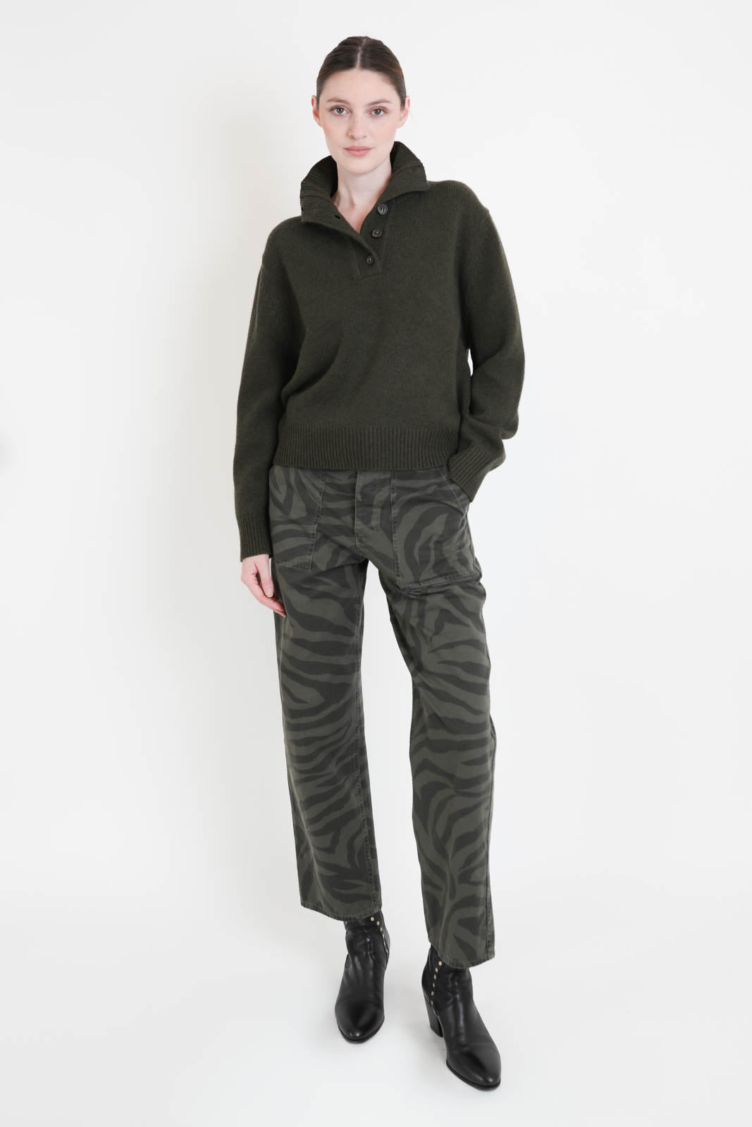 Pullover Renata in Dark Pine Melange