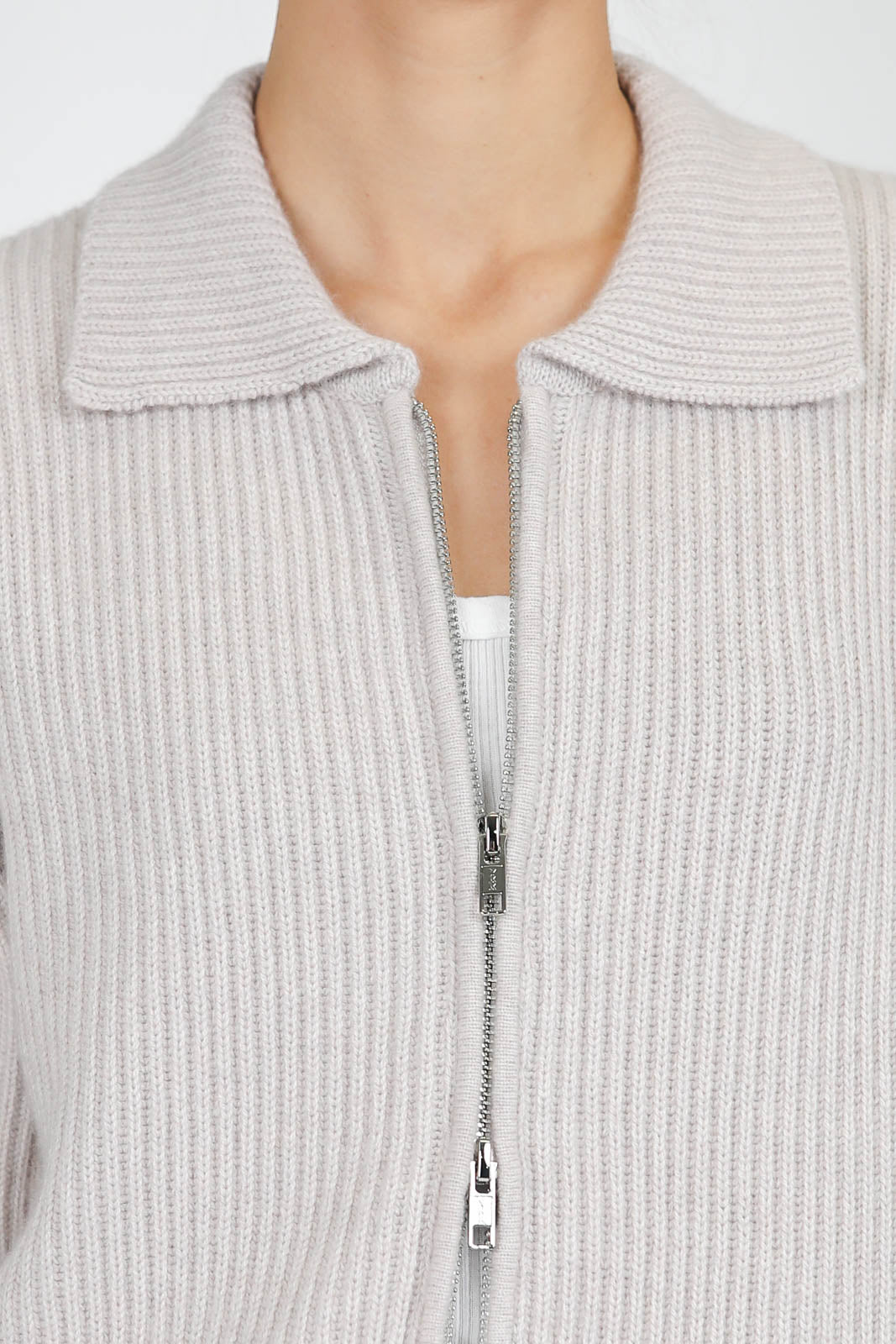 Cardigan aus Kaschmir in Beige