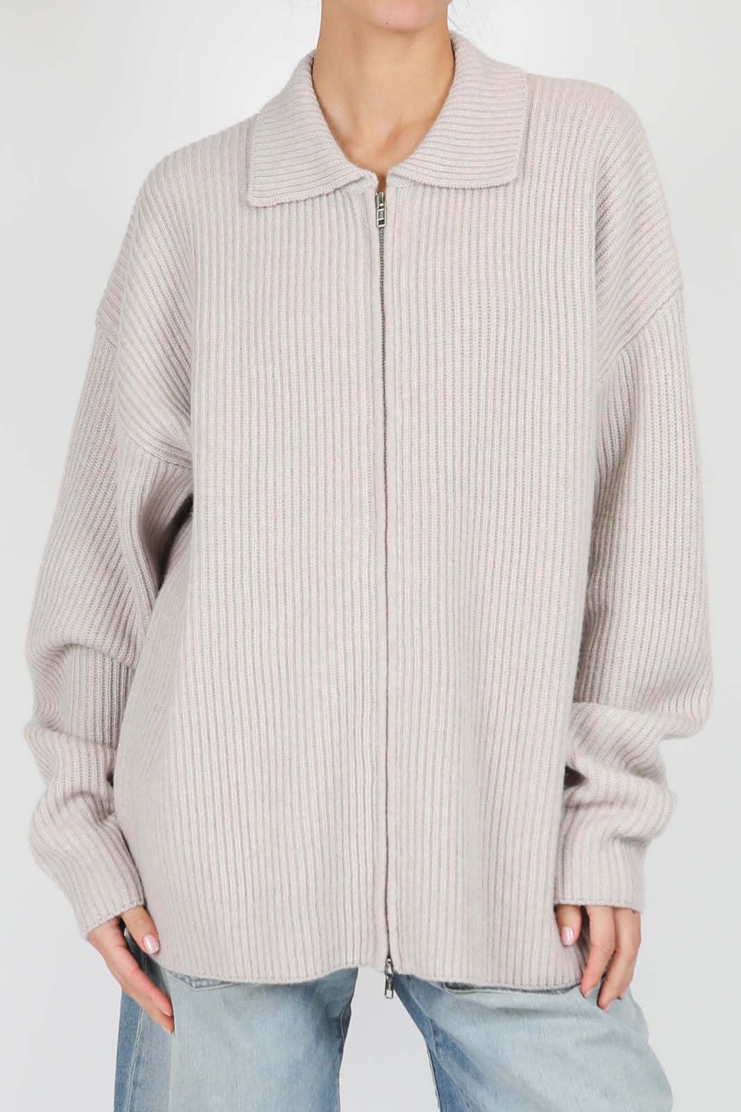 Cardigan aus Kaschmir in Beige