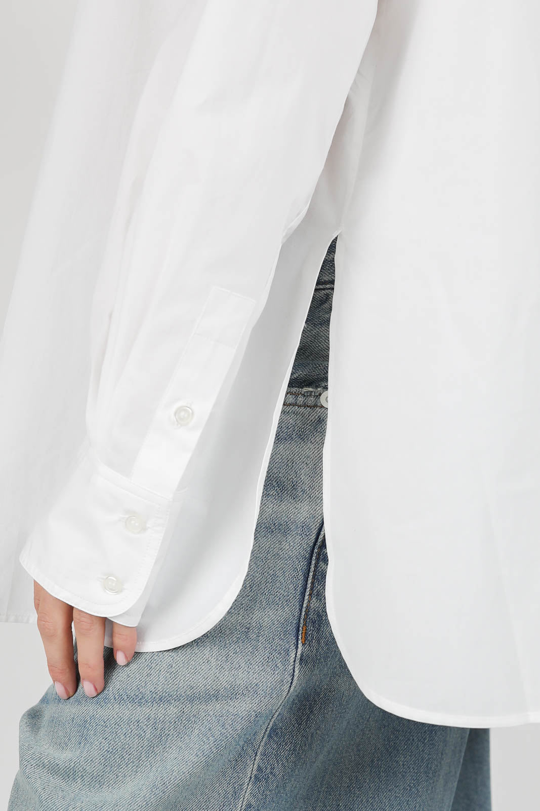 Bluse Dori in Blanc Casse