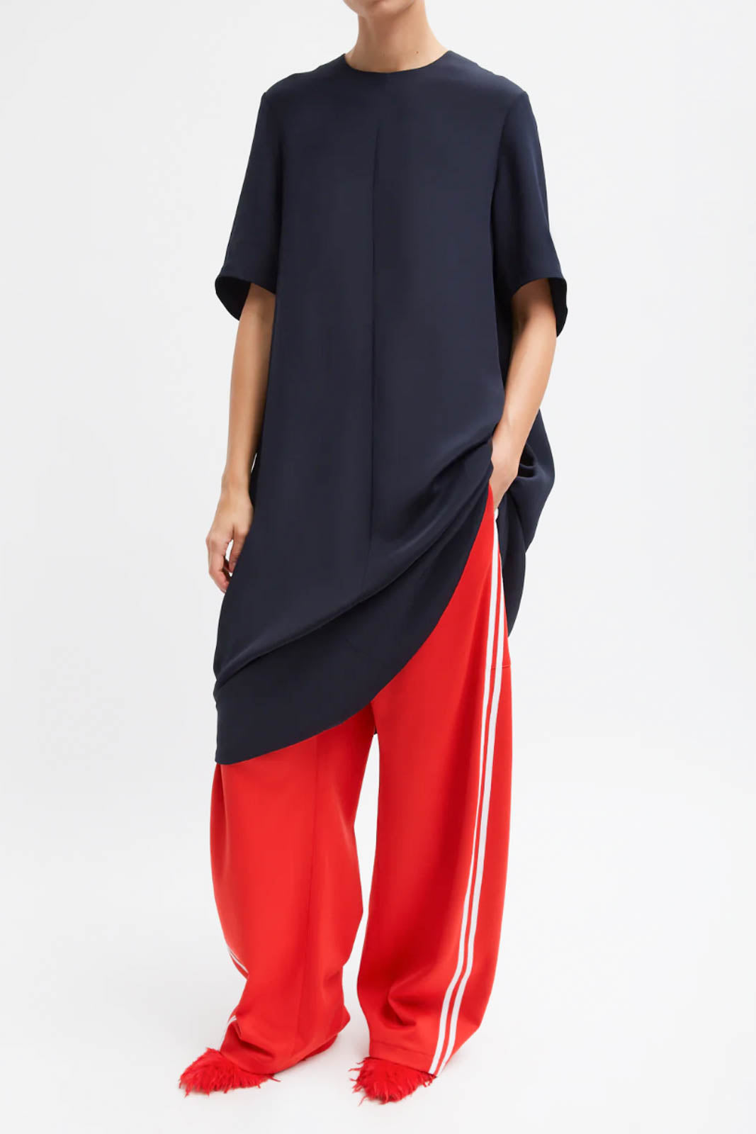Kleid T-Shirt in Dark Navy