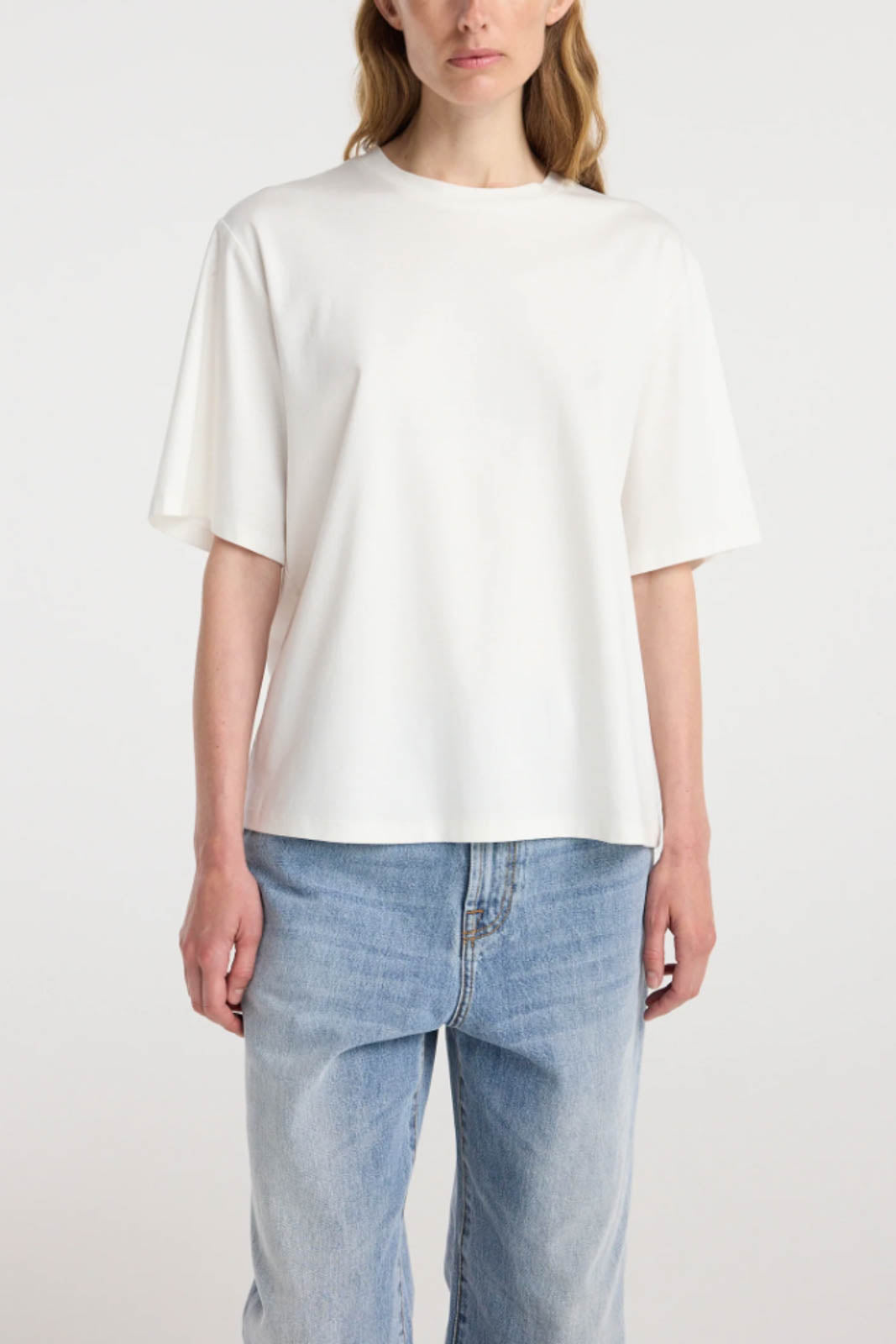 Róhe, T-Shirt Oversized in Off White