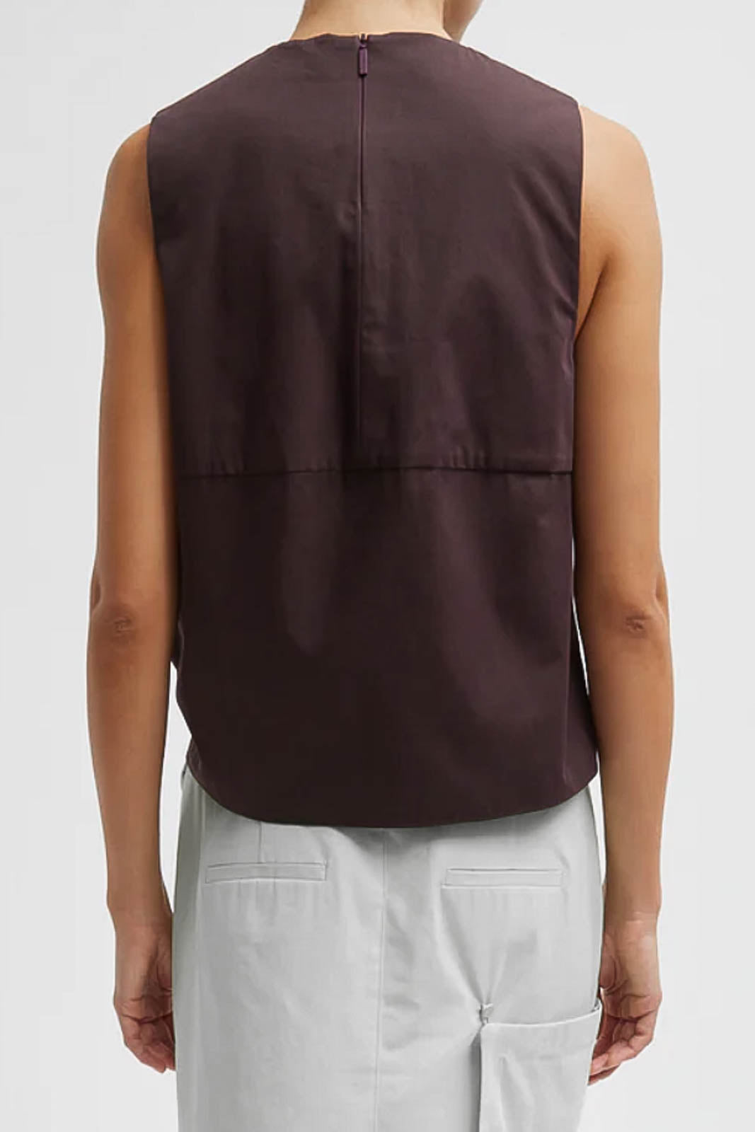 Top Easy Tie in Plum