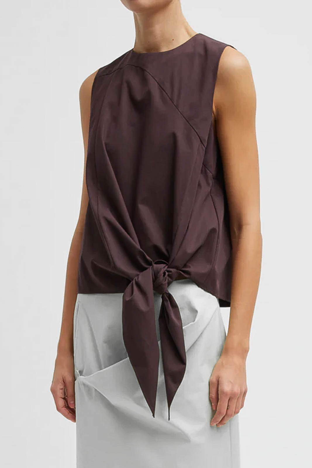 Top Easy Tie in Plum