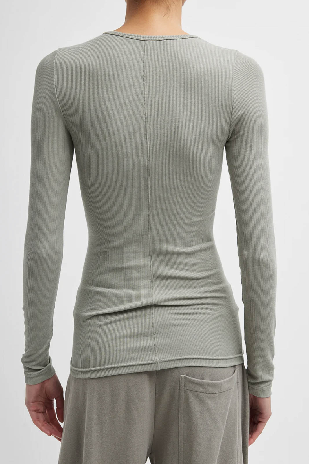 Langarm-Shirt Circular in Pumice Grey