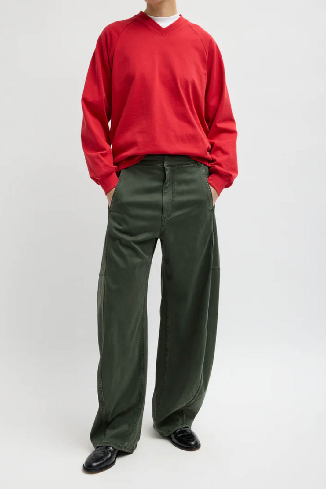 Tibi, Sweatshirt Perfect Vintage in Rot