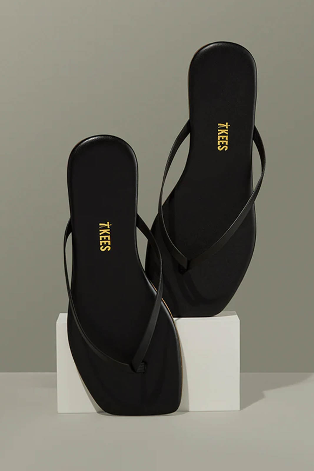 Sandalen Square Toe Lily in Schwarz