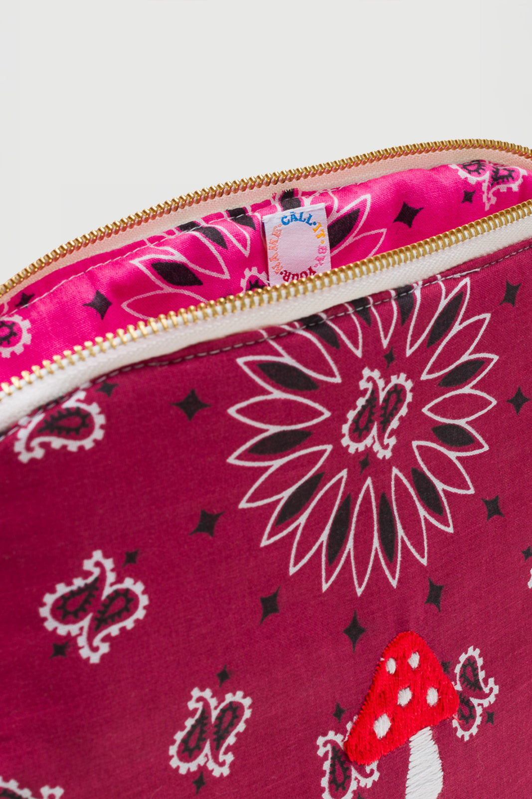 Tasche/Necessaire Vanity Large Champignon in Bordeaux/Fushia
