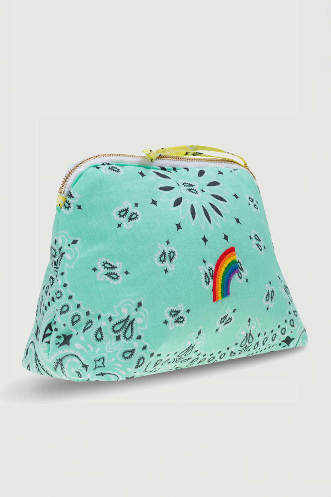 Tasche/Necessaire Vanity Large Arc-En-Ciel in Mint/Pale Yellow