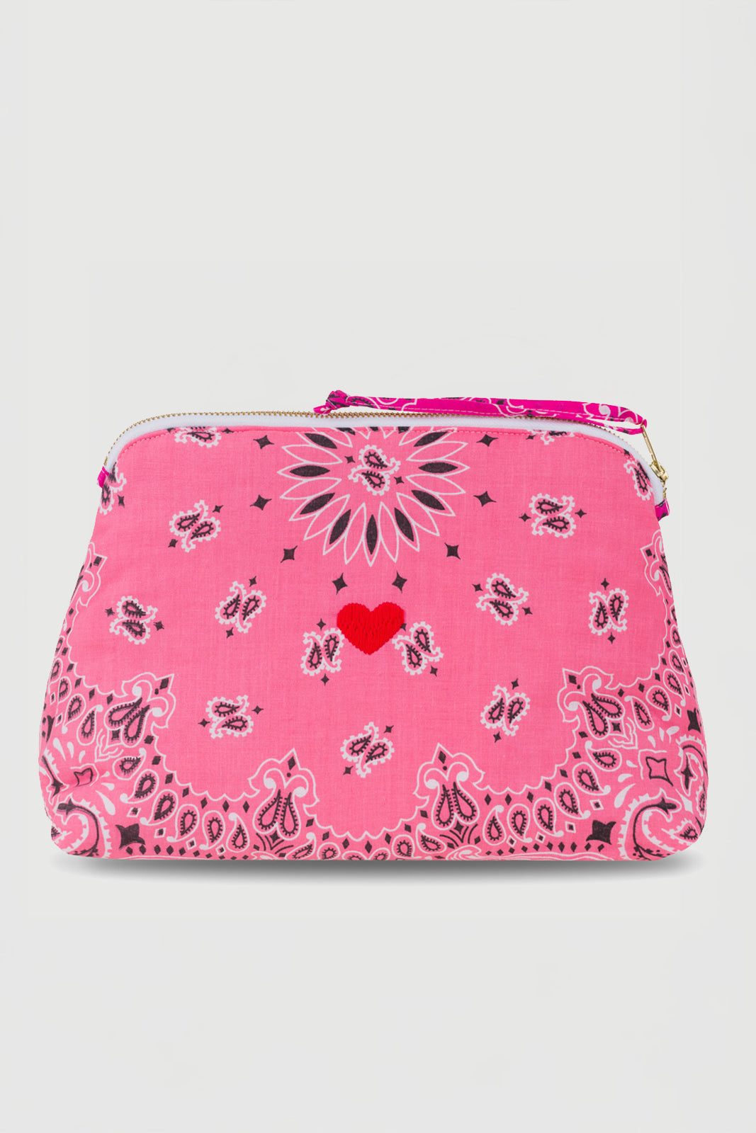 Tasche/Necessaire Vanity Large Coeur in Strawberry/Fushia