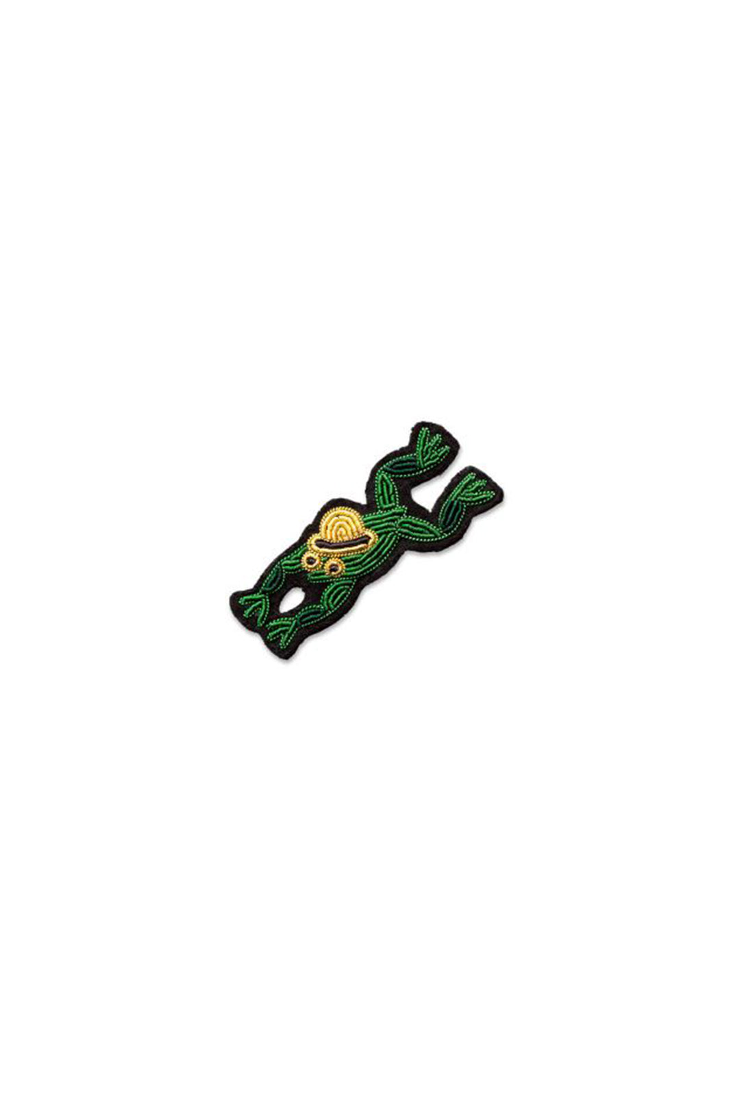 Brosche Monsieur Frog in Grün