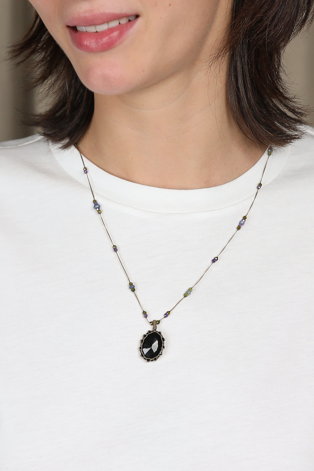 Halskette Tibet in Onyx Black