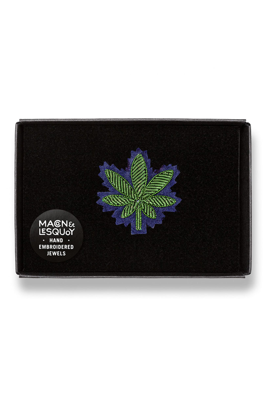 Brosche Cannabis