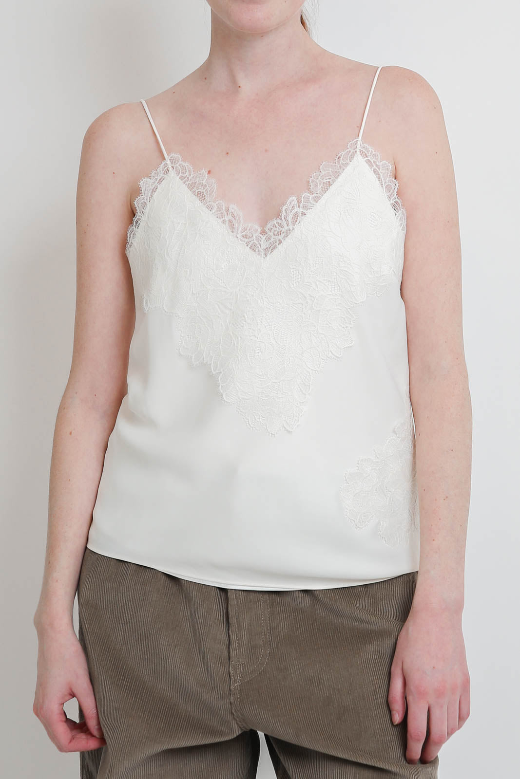 Róhe, Top Lace Camisole in Cream