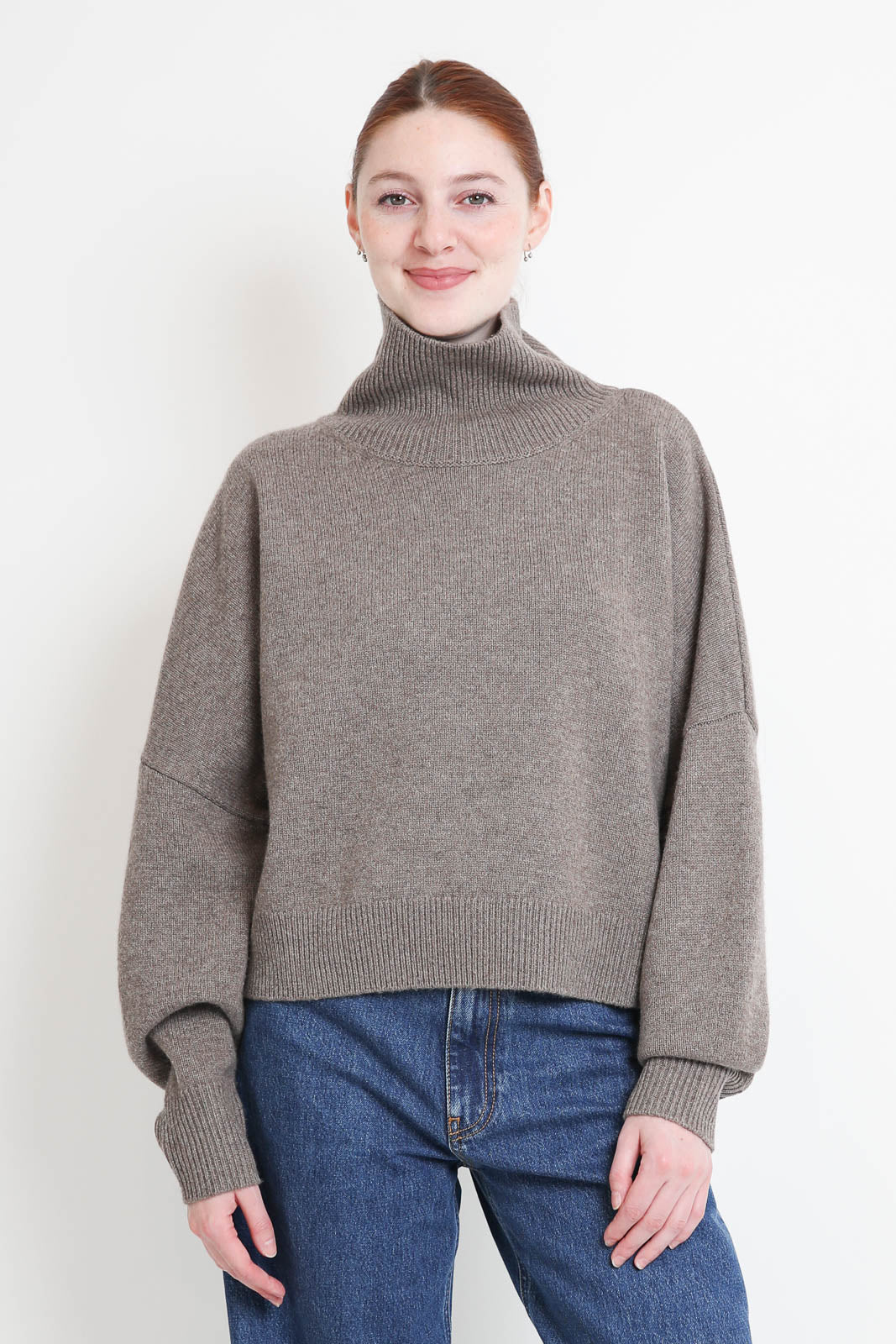 Loulou de Saison, Luke sweater in taupe melange