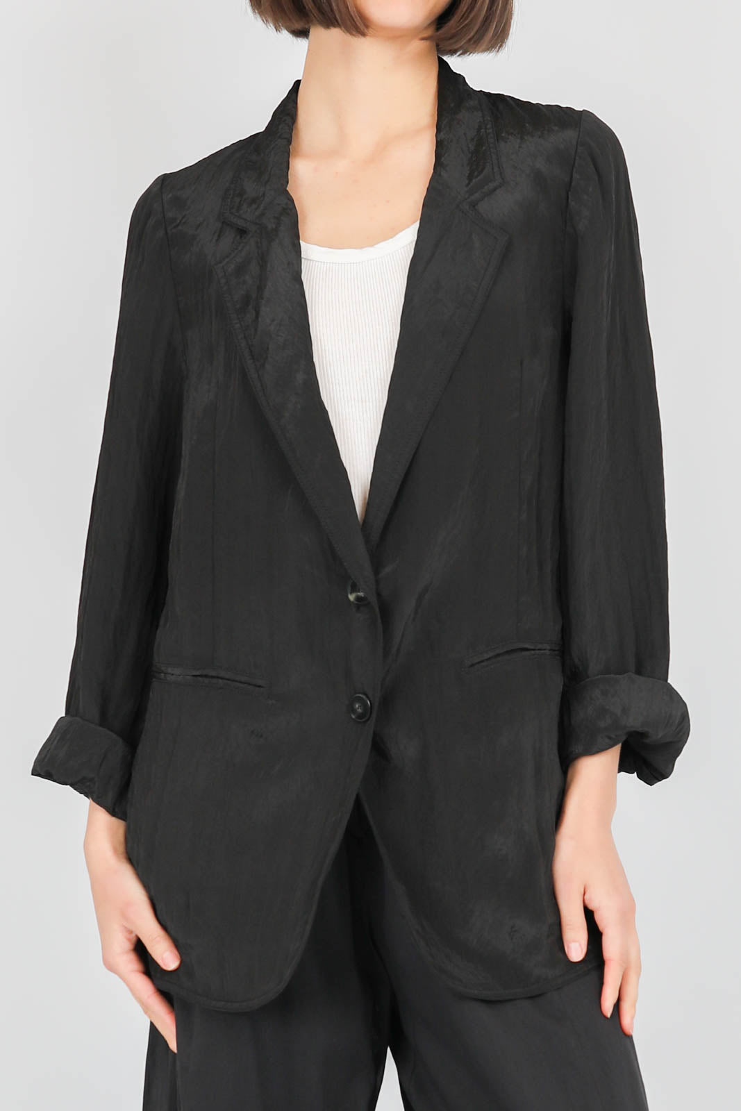 Oversized blazer in black