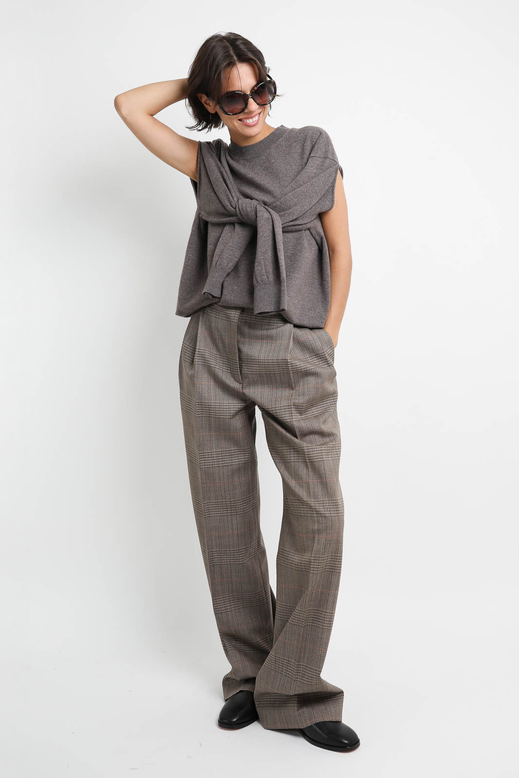 Wool trousers in Prince Of Wales