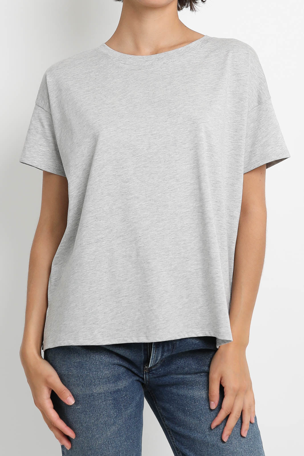 Loulou de Saison T-shirt Basiluzzo in Grey Melange