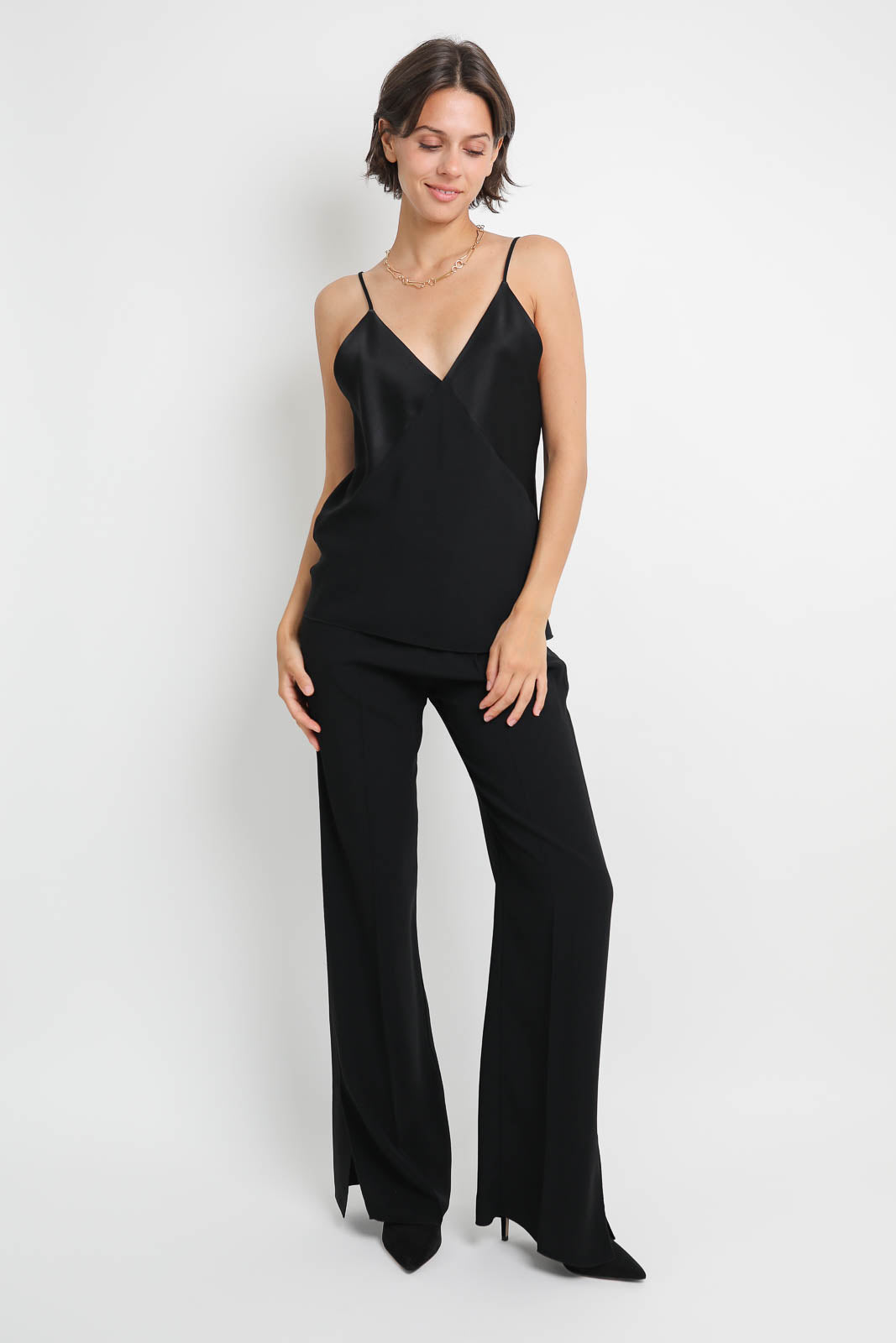 Forte-Forte trousers Matte Anvers in Nero