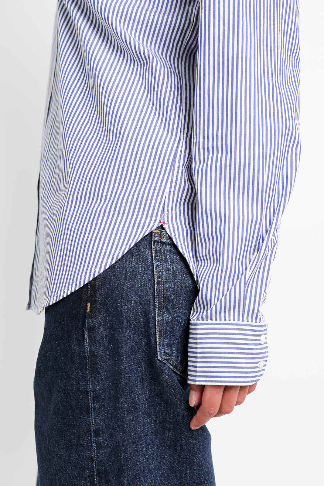 Xirena, Beau blouse with stripes in True Blue