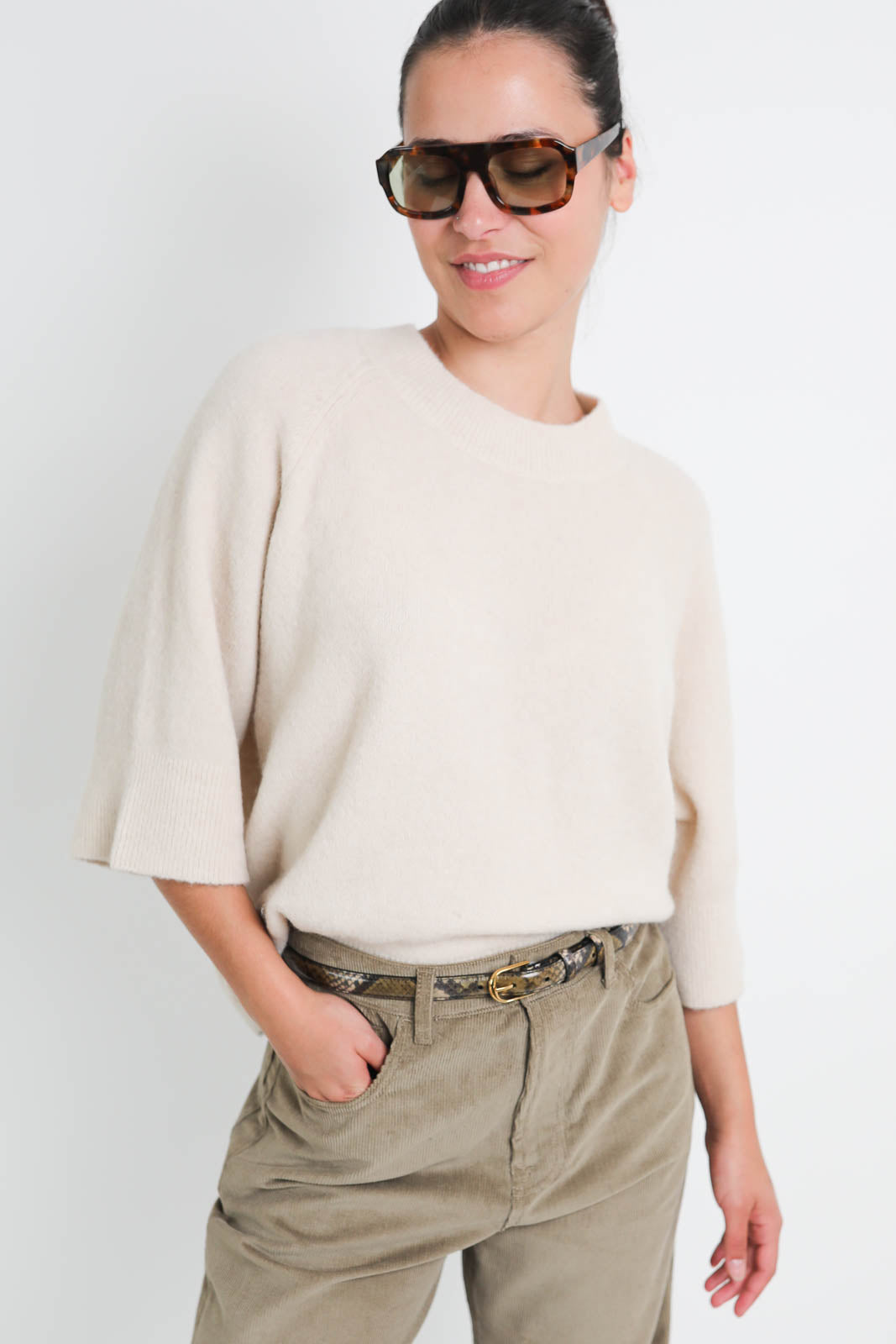 Zenggi, sweater Light in Cream