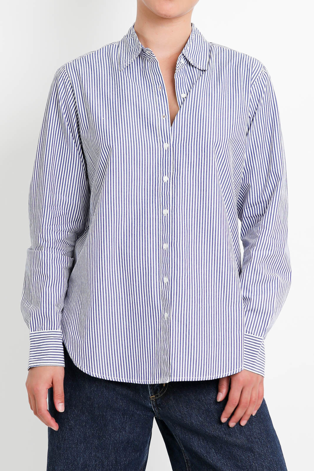 Xirena, Beau blouse with stripes in True Blue