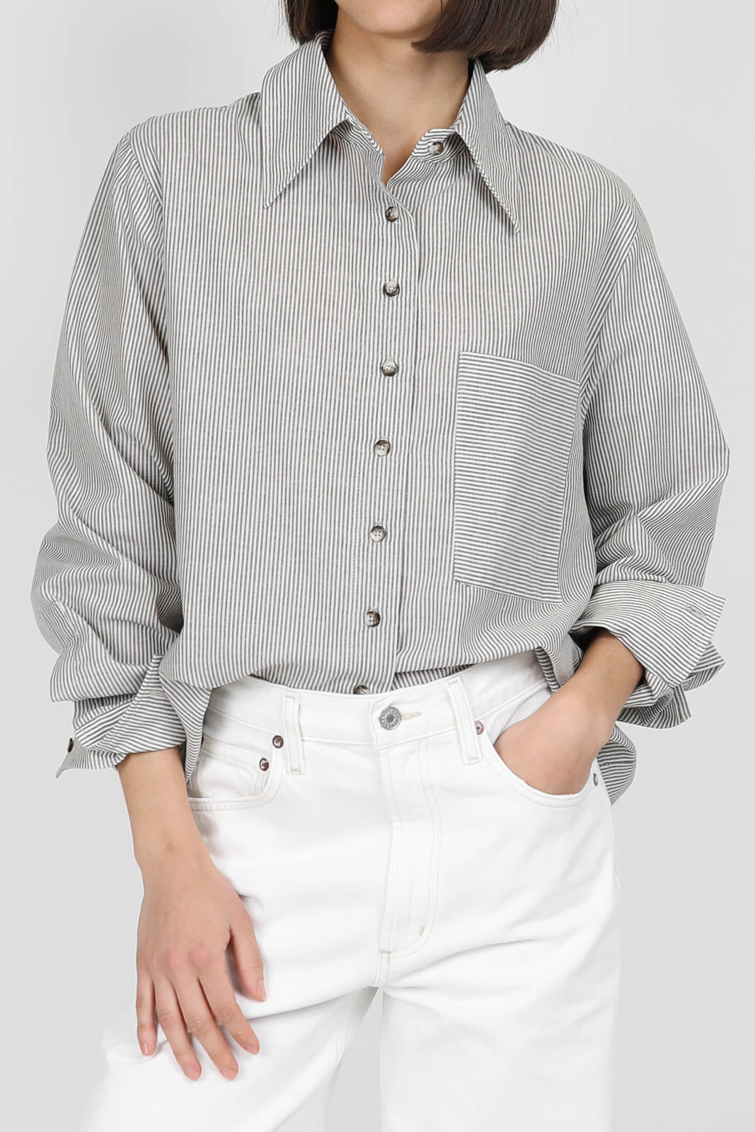 Kevin blouse in coffee