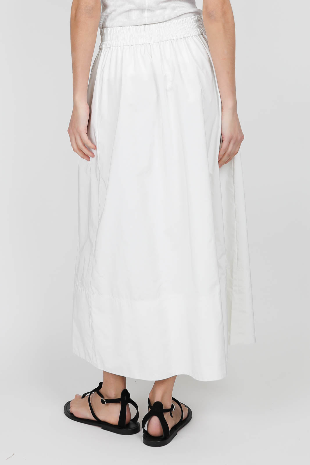 Nylon Skirt in white