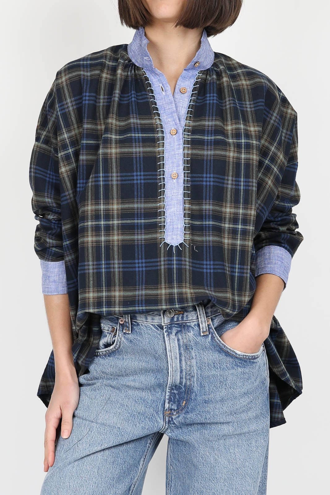 Folk blouse in Caro