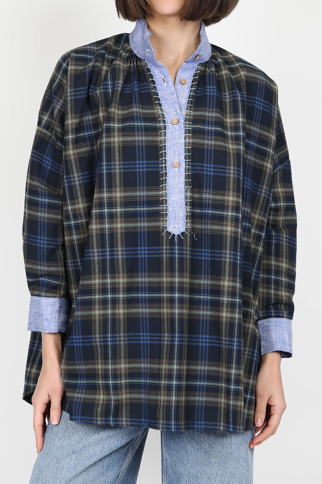 Folk blouse in Caro