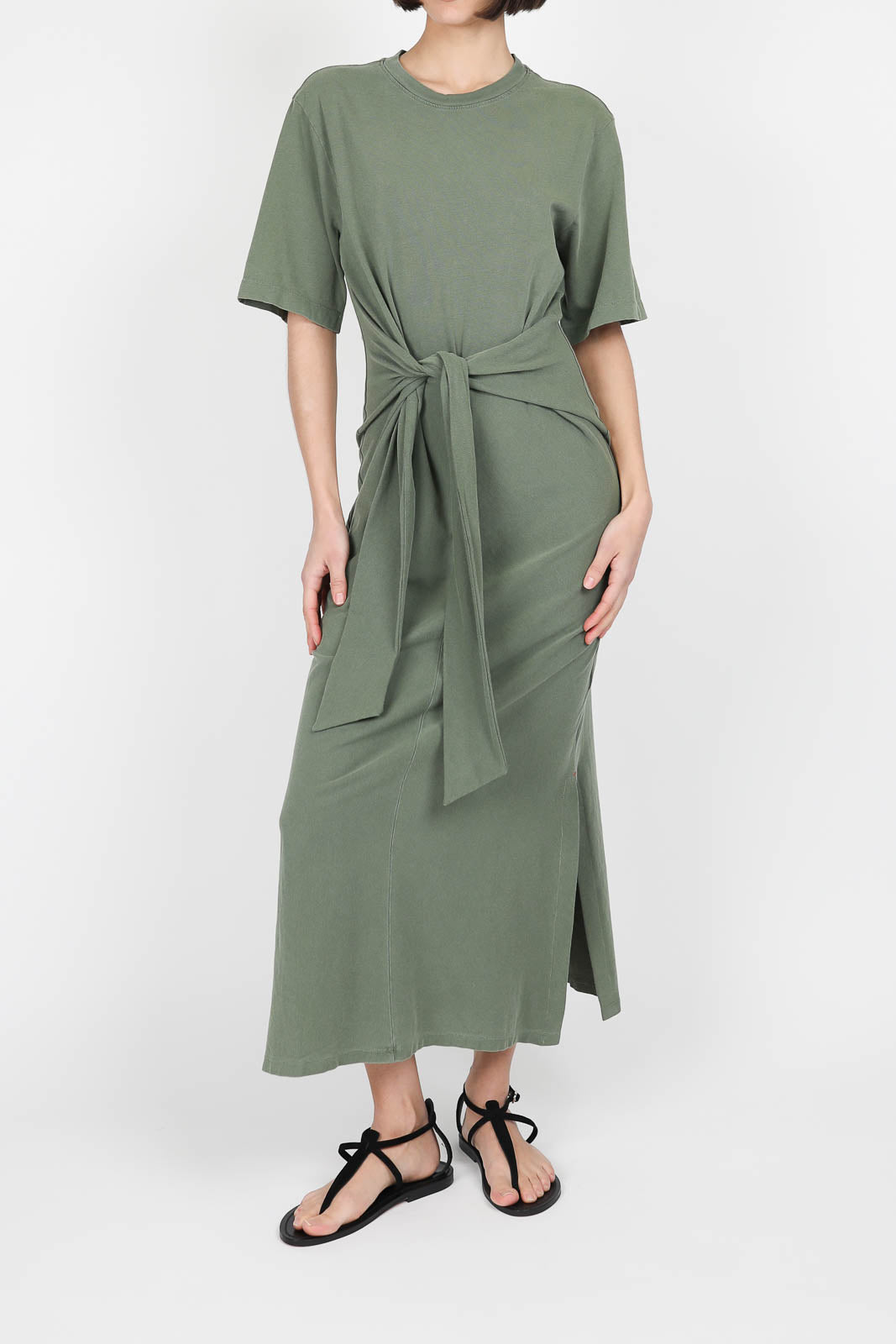 Tianna dress in vintage seagrass