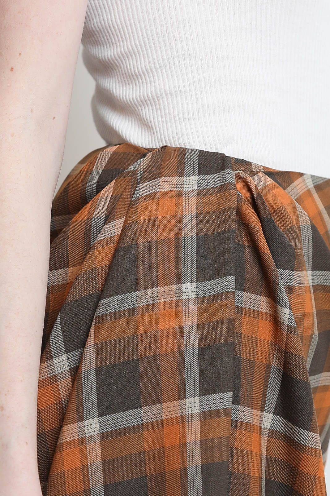 6397, Skirt Tartan Skirt in Red Skirt