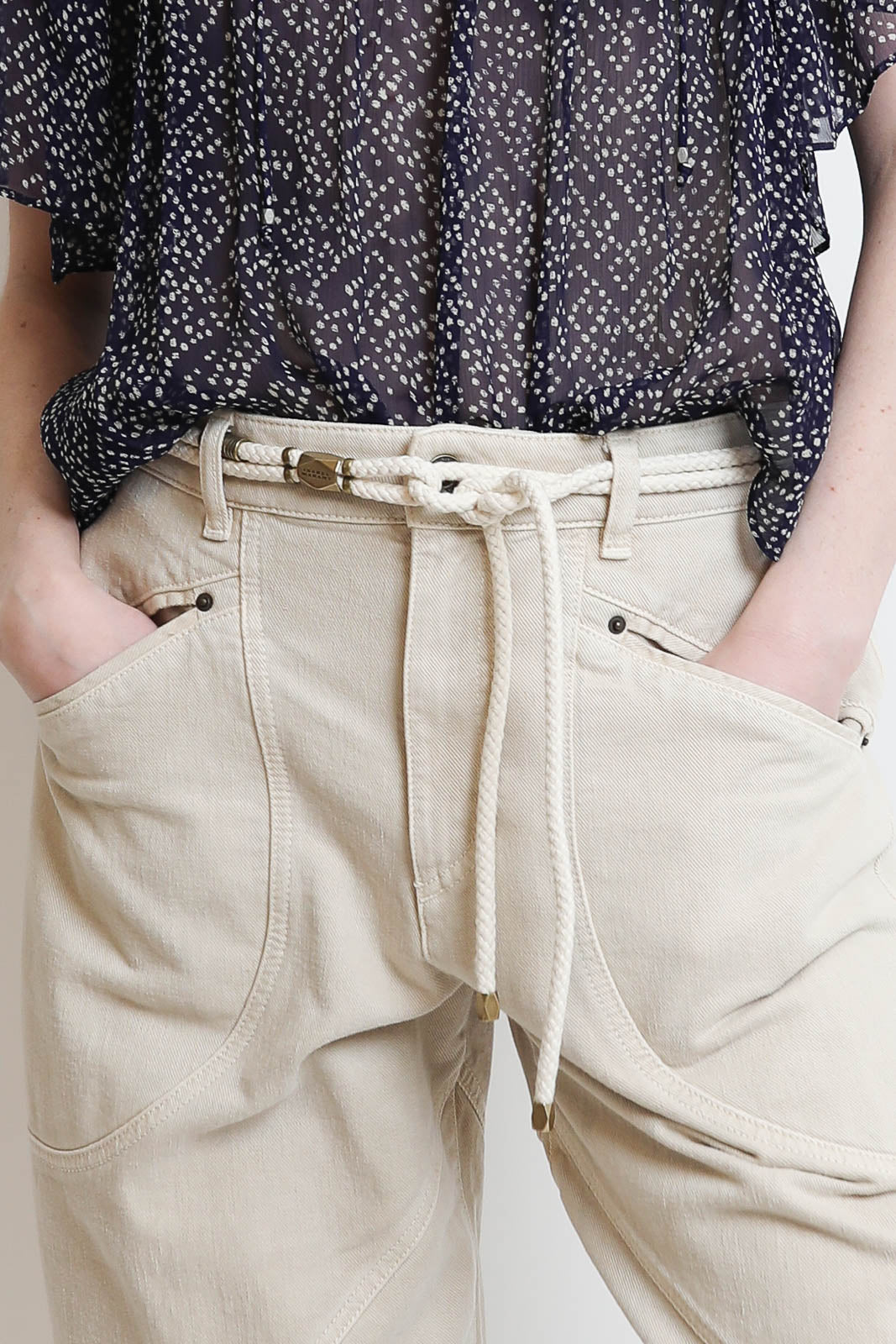 Isabel Marant, Sayka belt in ecru