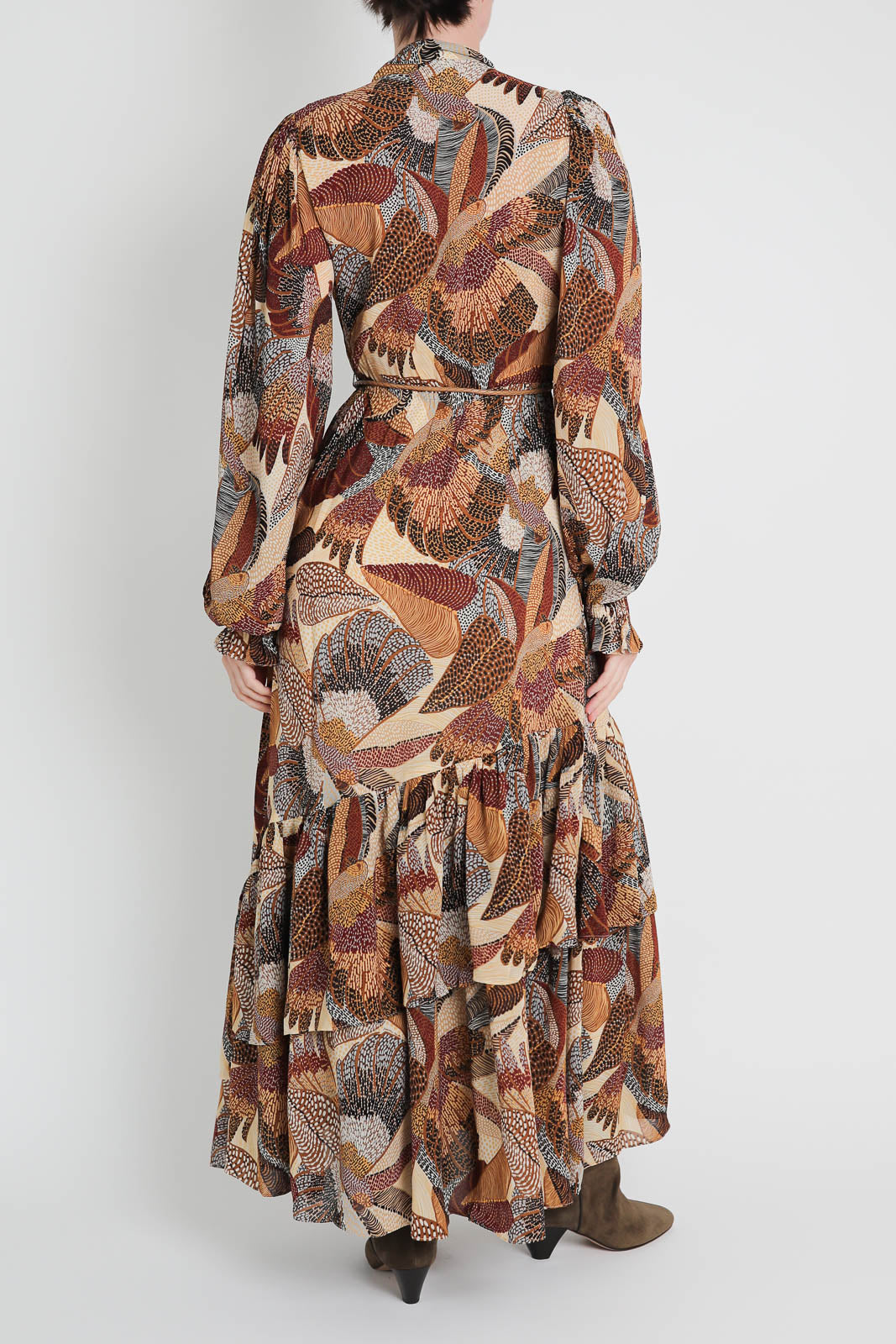 Farm Rio, dress Dotted Macaws in Cream