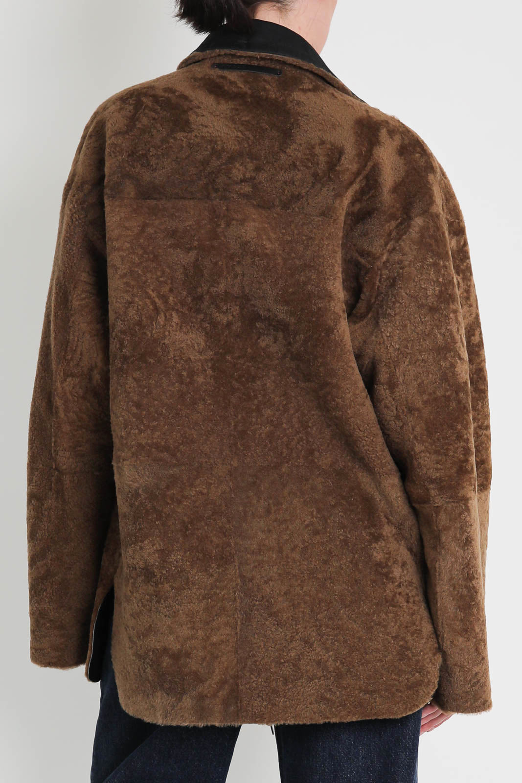 Arden jacket in black / ochre