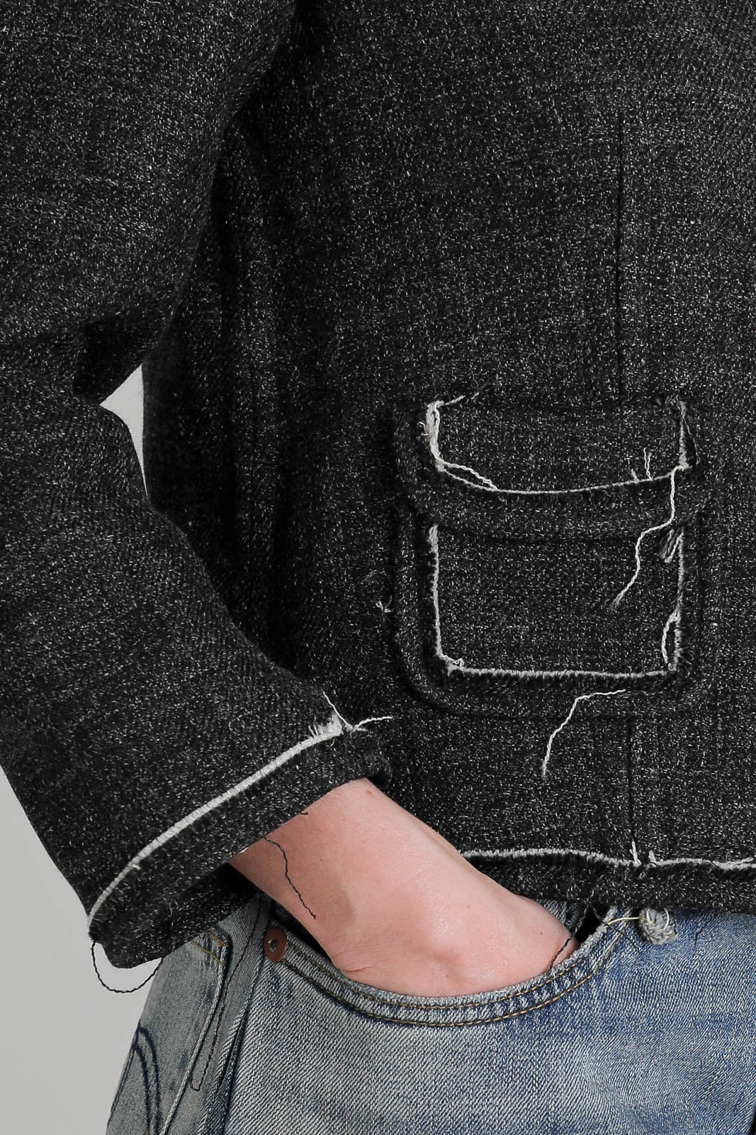 R13, Boxy jacket in gray