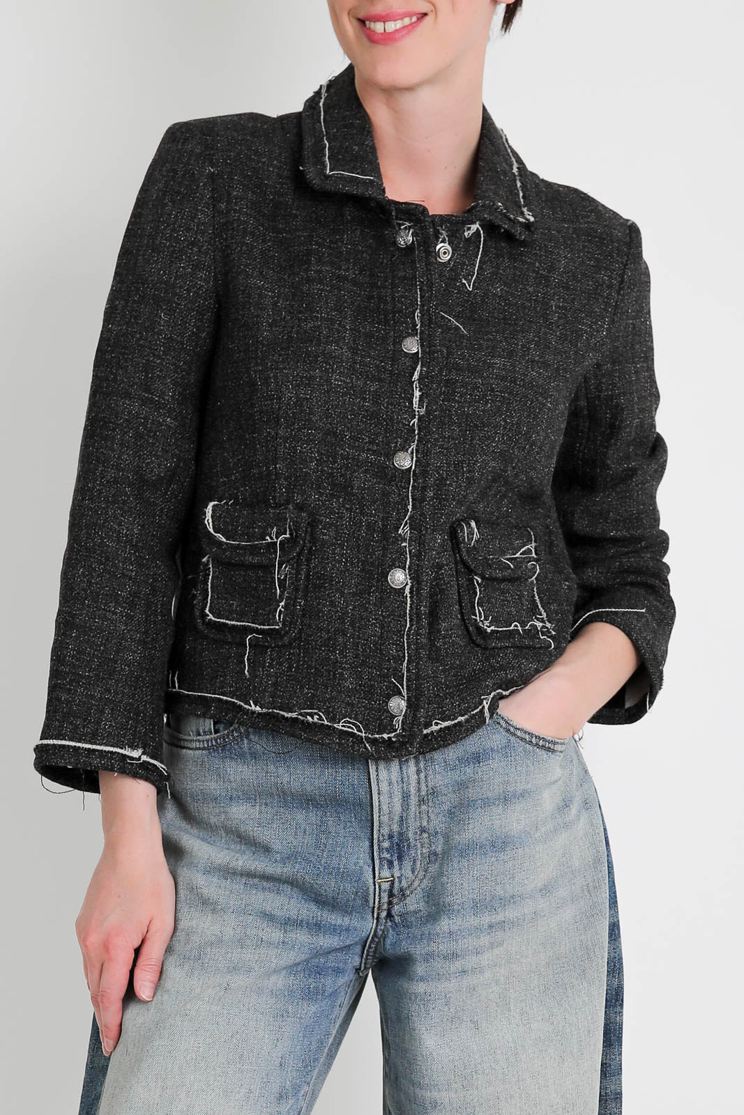 R13, Boxy jacket in gray