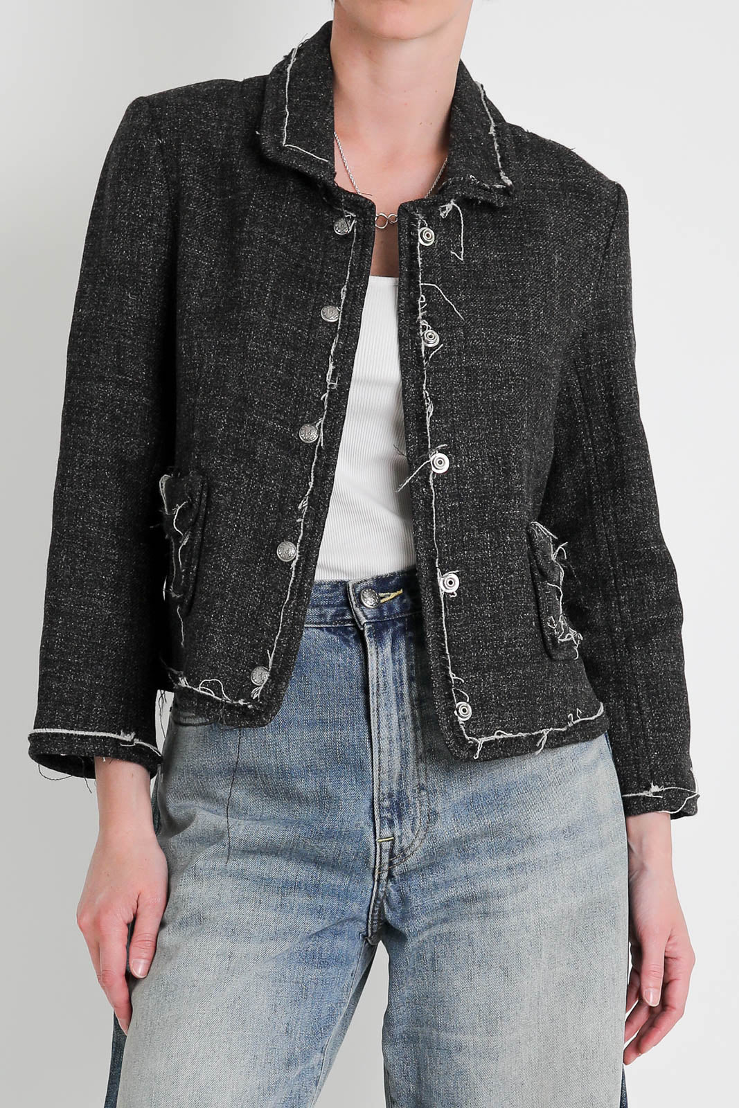 R13, Boxy jacket in gray