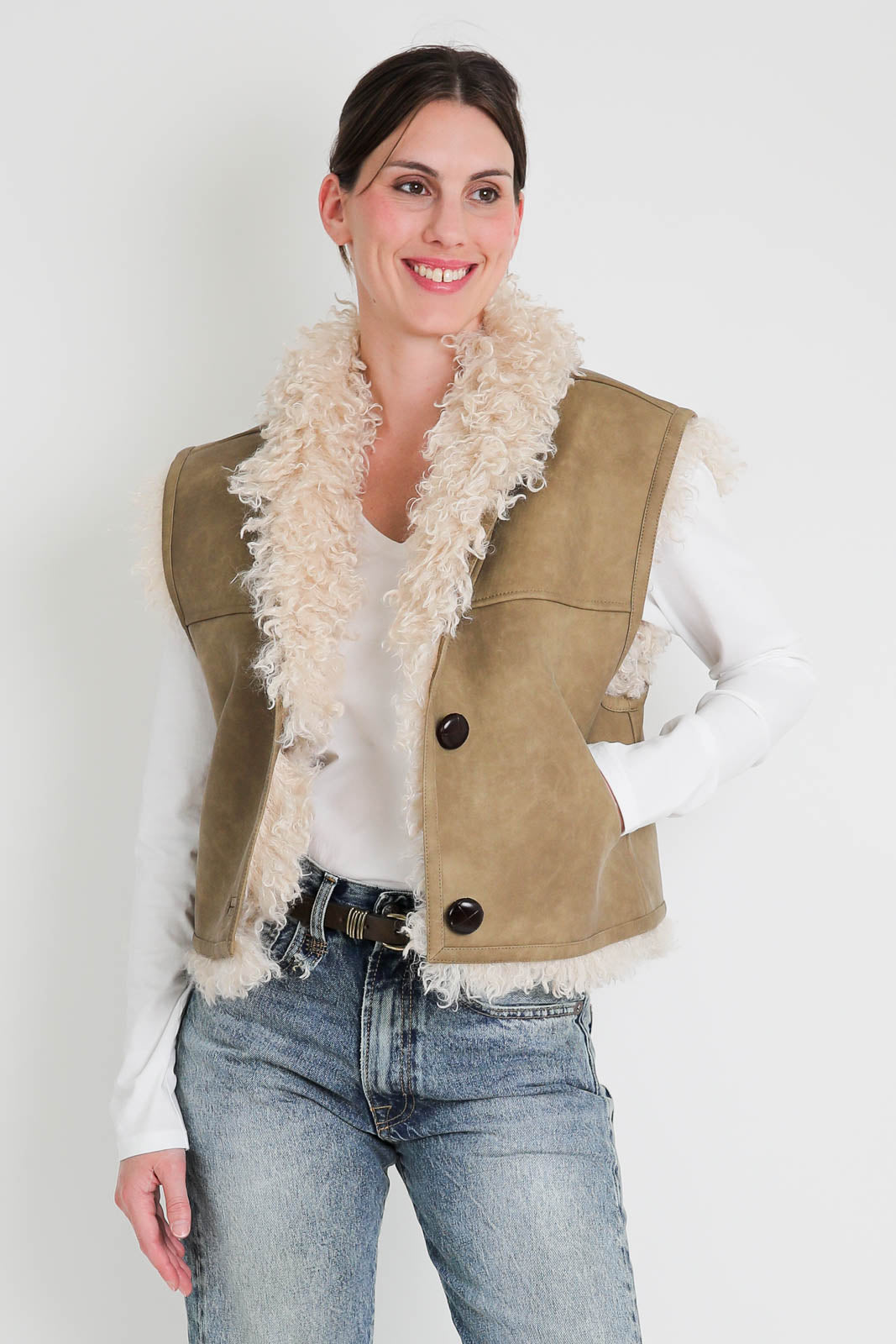 Marant Etoile, Vest Clara in taupe