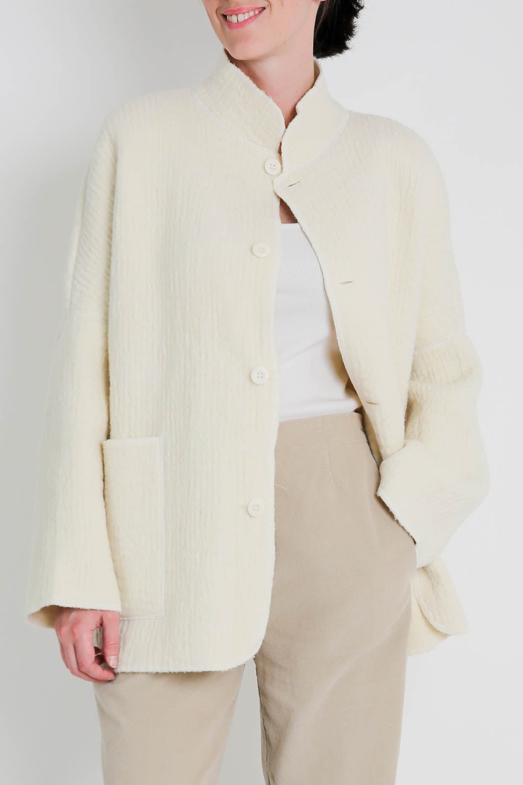 Labo.Art, Torne Pecora jacket in Winter White