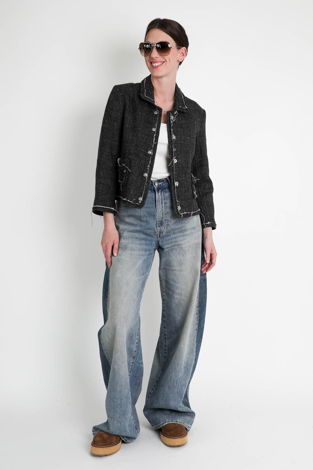 R13,Jacket Boxy in gray