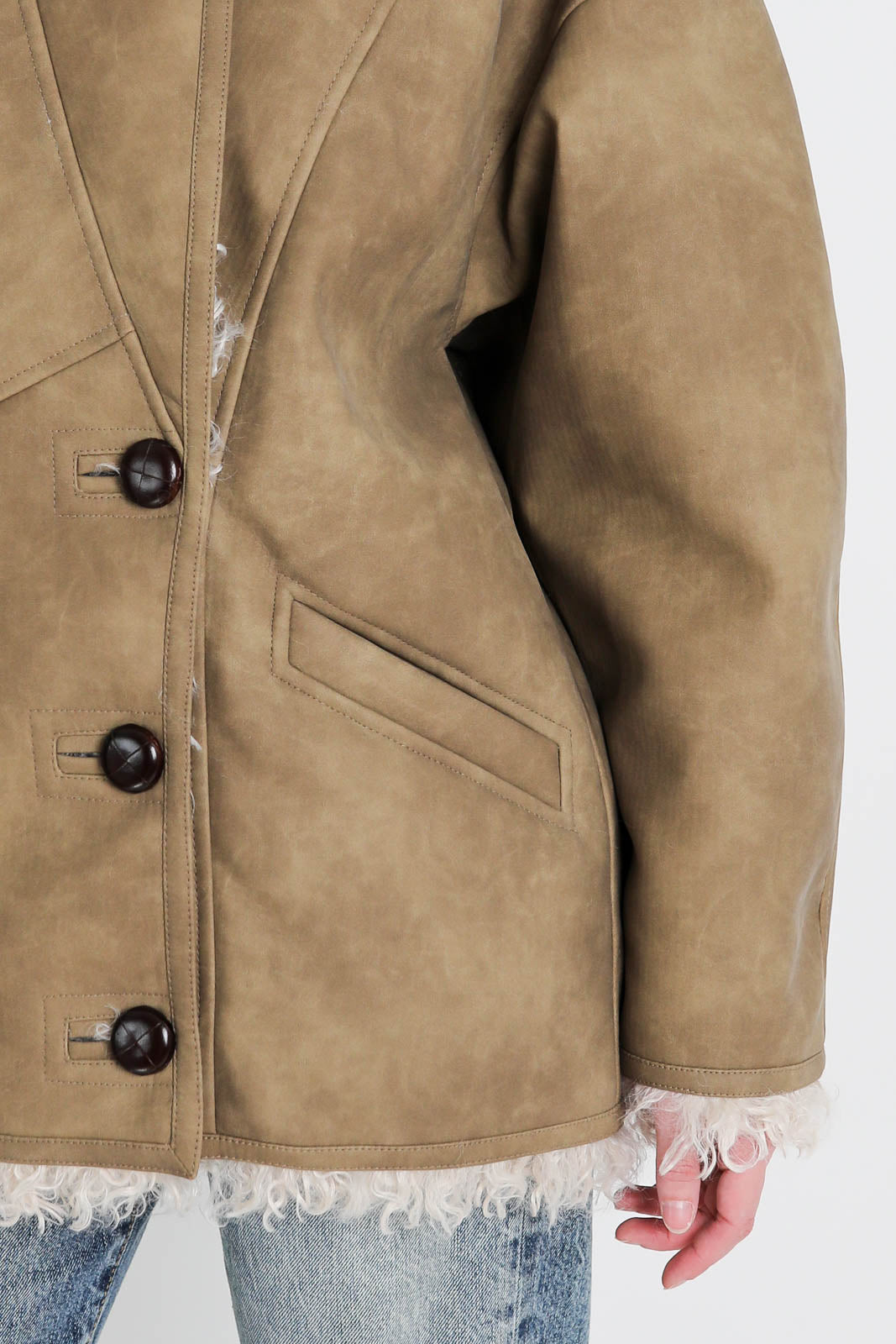 Marant Etoile, Clea coat in taupe