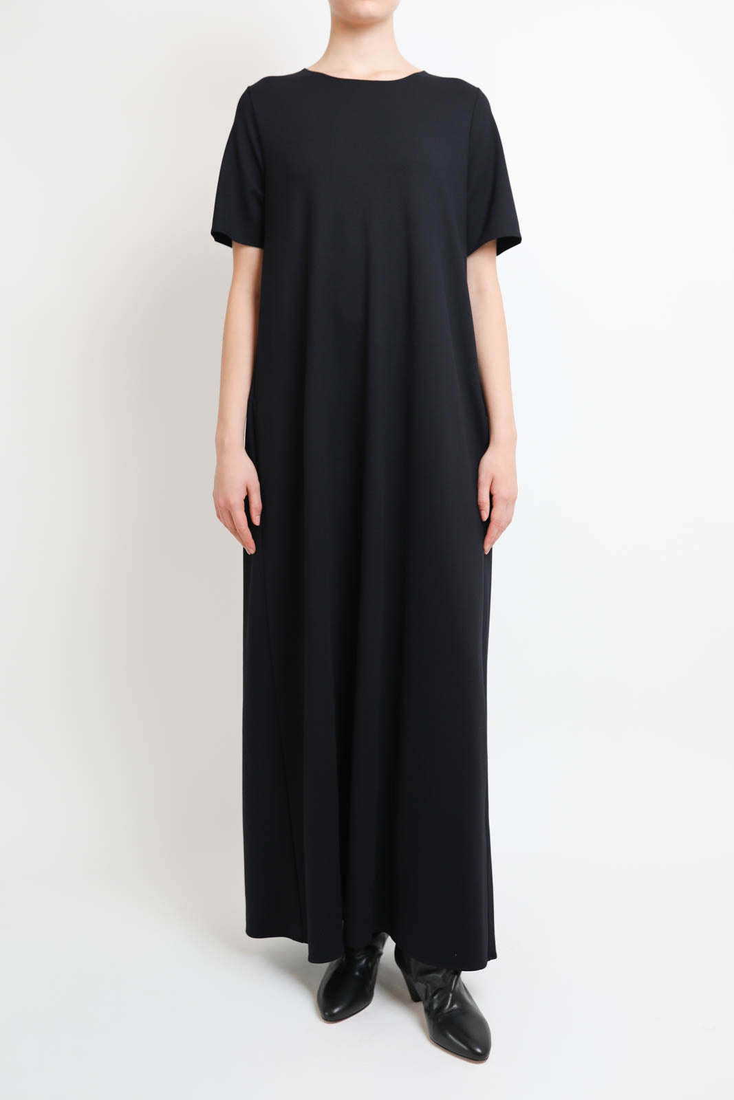 Toujours dress in dark sapphire