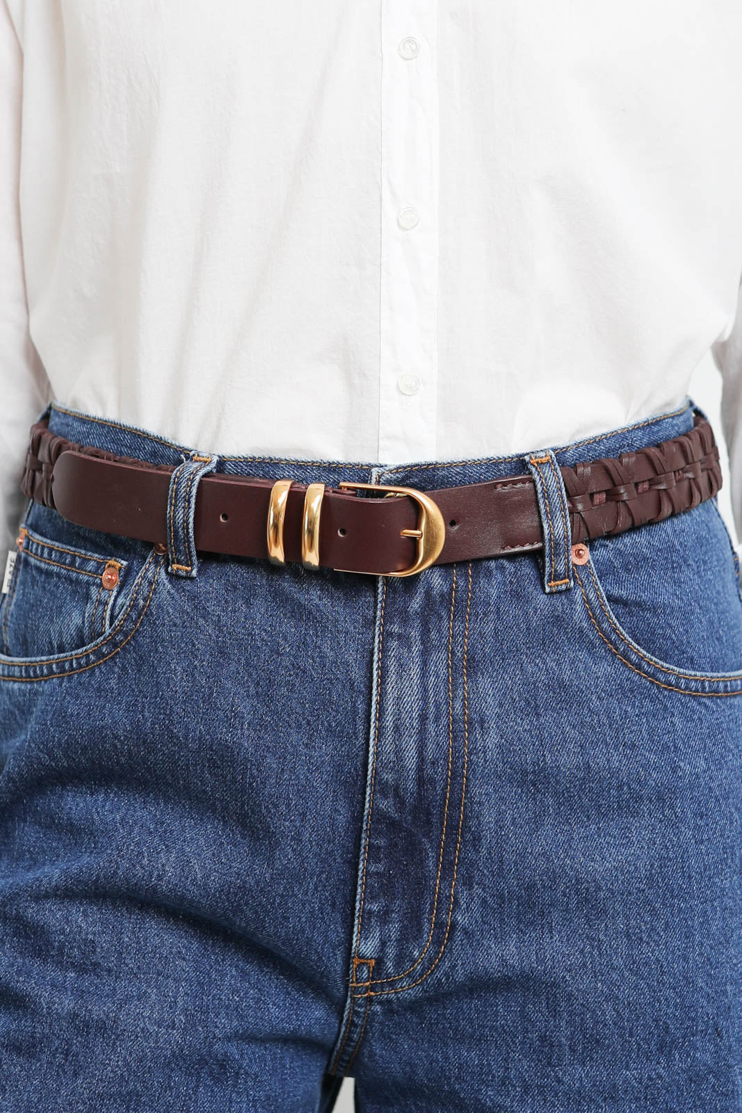 Vanessa Bruno, leather belt in marron