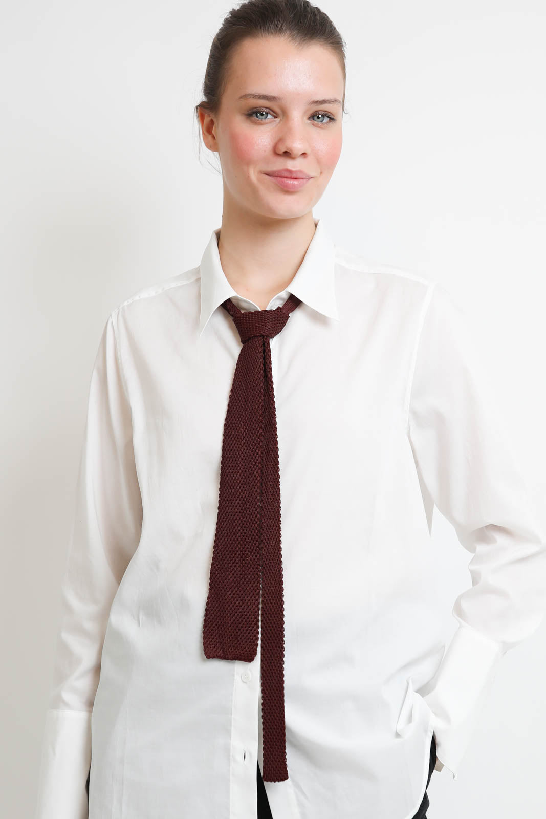 Forte-Forte, tie made of viscose in bordeaux