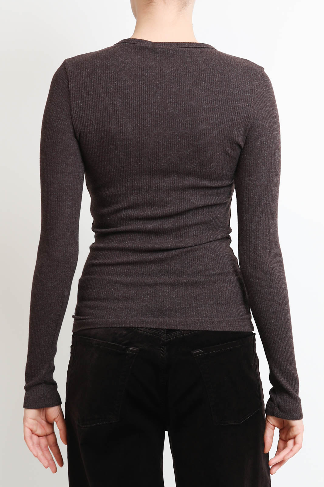 Agolde, long sleeve shirt Delphi in Root