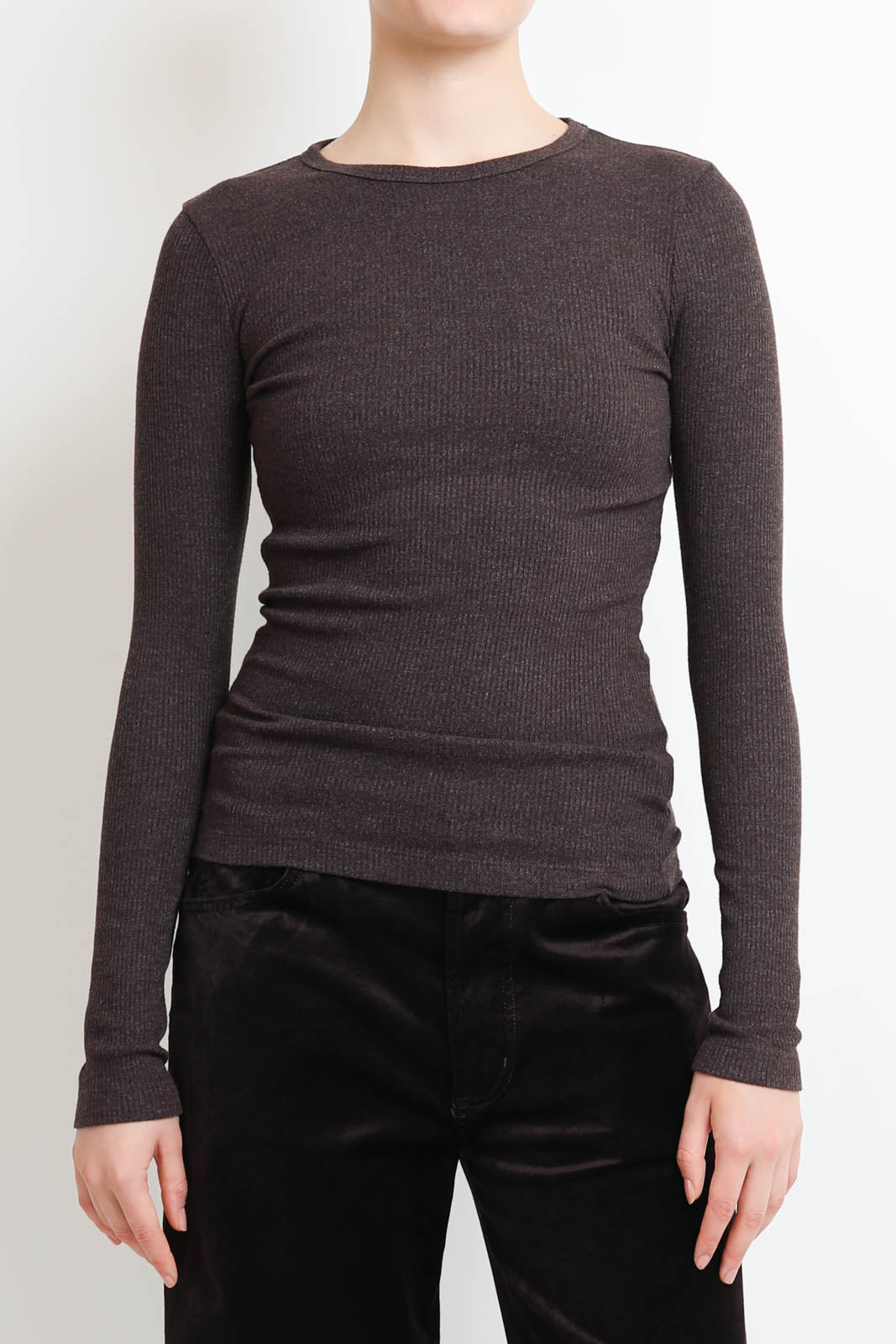 Agolde, long sleeve shirt Delphi in Root