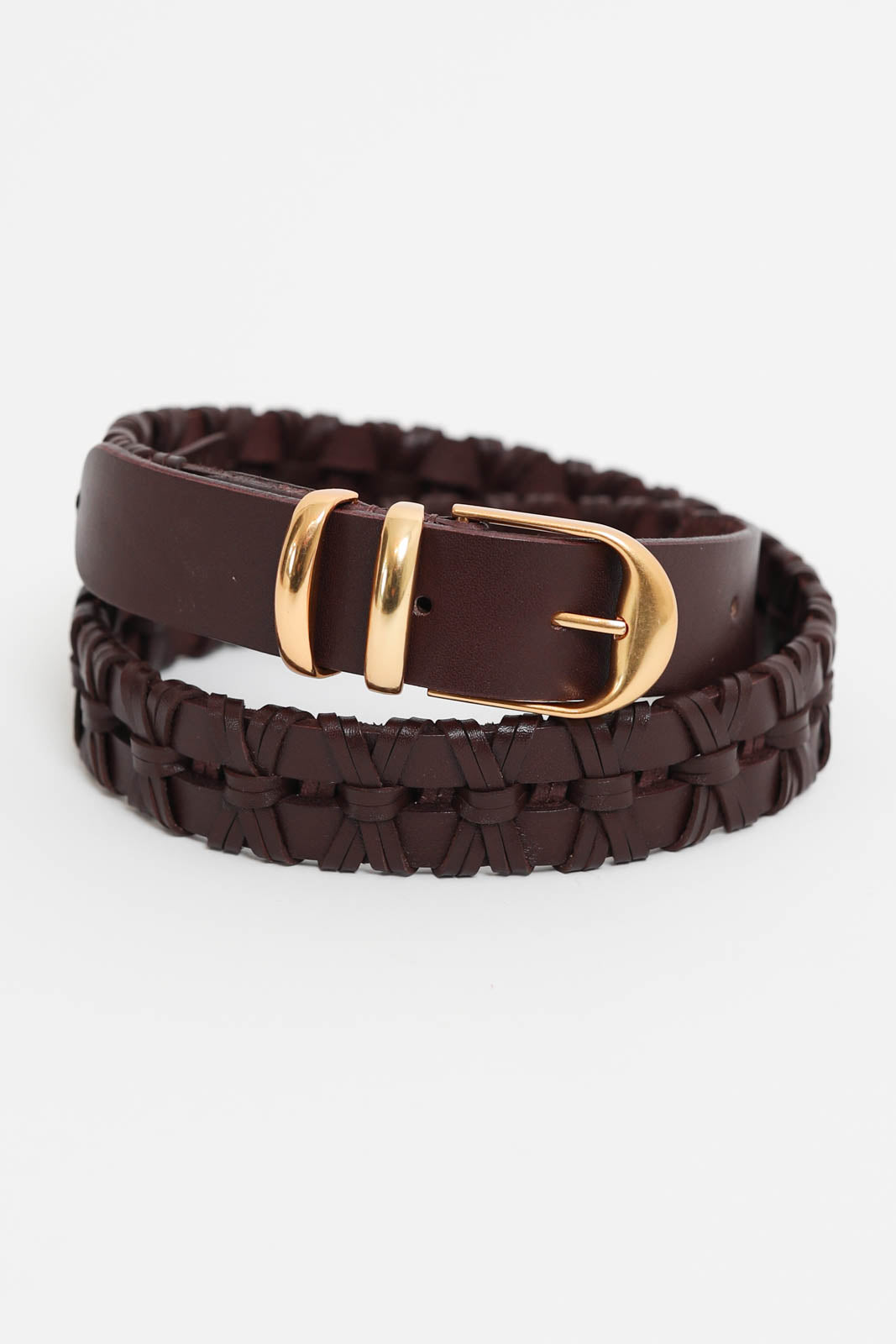Vanessa Bruno, leather belt in marron