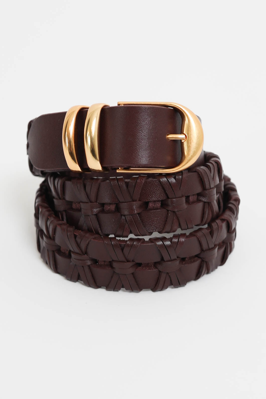 Vanessa Bruno, leather belt in marron